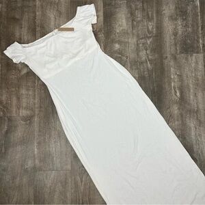 Skims NWT lounge off shoulder maxi dress